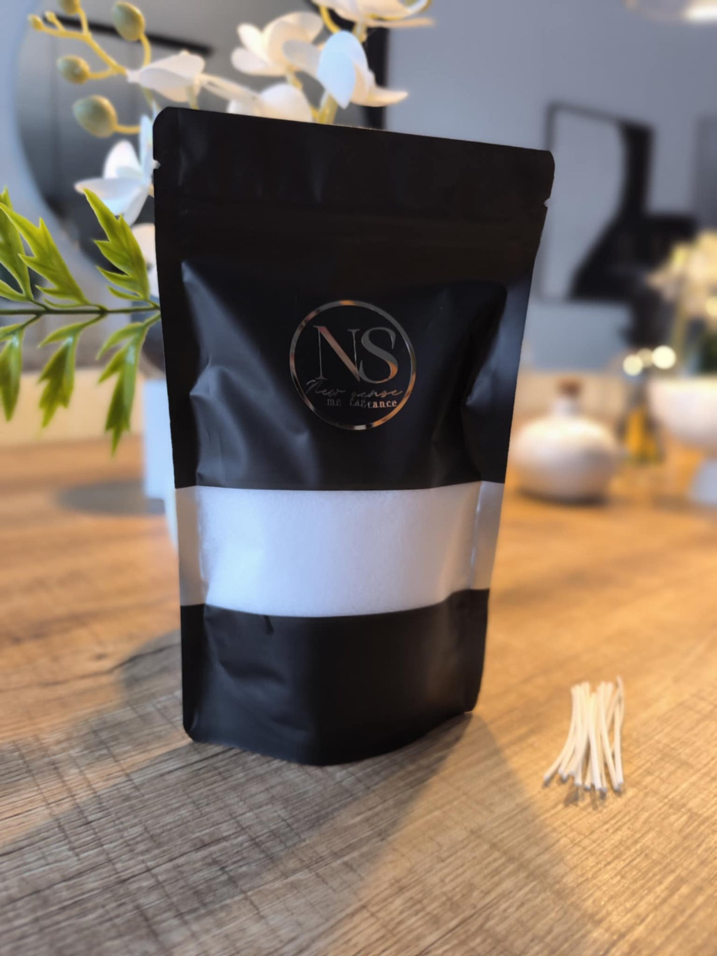 Recharge bougie sable 200gr +15 mèches